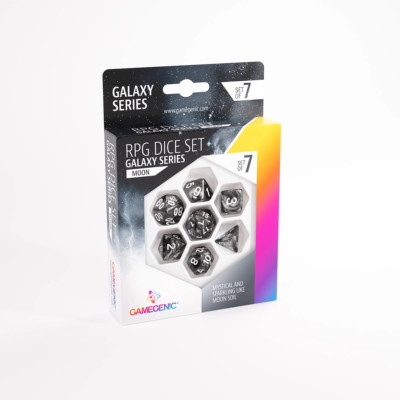 GALAXY SERIES - MOON - RPG DICE SET (7 PCS) GameGenic NEW