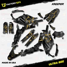 Gold Kreeper Racing Camo Graphics kit fits Sur-Ron Ultra Bee All Years