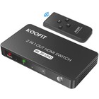 Switch HDMI 4K 60Hz KOOFIT Multiprise HDMI Switch 3 Entrées 1 Sortie Commutat...