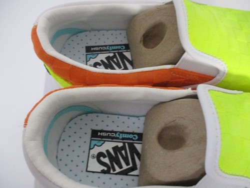 Vans Trainers Womens UK 4 Slip On X Penn Comfy Cush EU 36.5 Yellow Orange White - Picture 8 of 16
