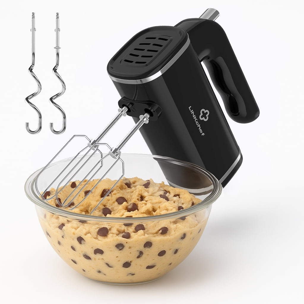 Electric Hand Mixer 5 Speed + Turbo, Lightweight Kitchen Mix