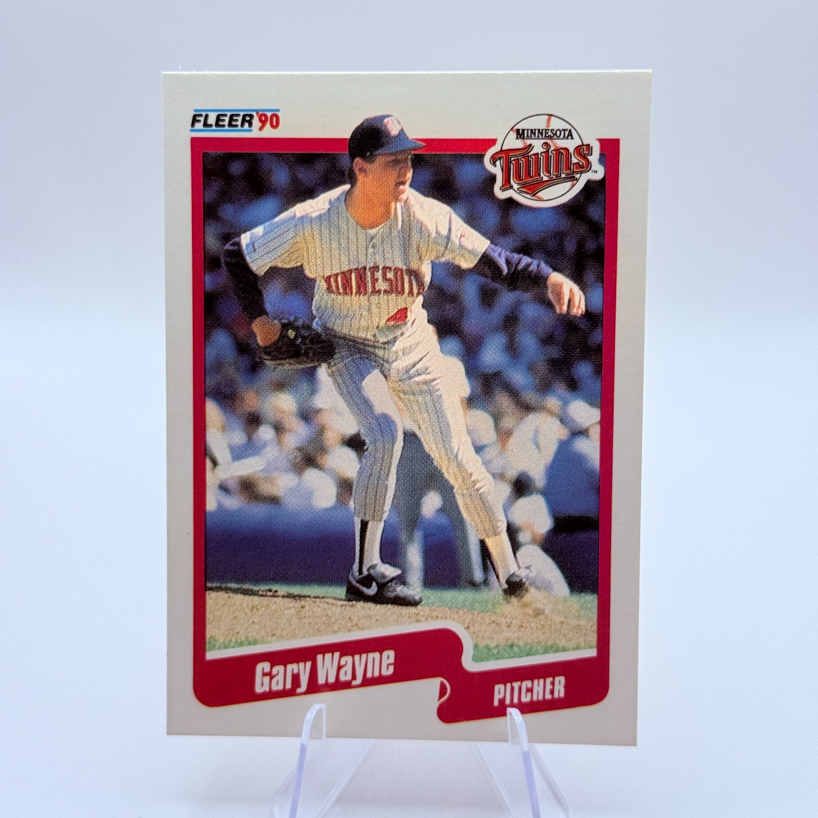 Gary Wayne 1990 Fleer #387 Rookie Card Minnesota Twins Baseball MLB