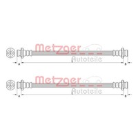 2X Metzger BremsschlÄUche Hinten Beidseitig Passend FÜR