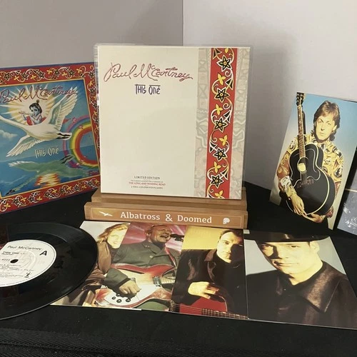 Paul McCartney  This One Ltd edition 7 inch vinyl single with postcards EX+/EX+