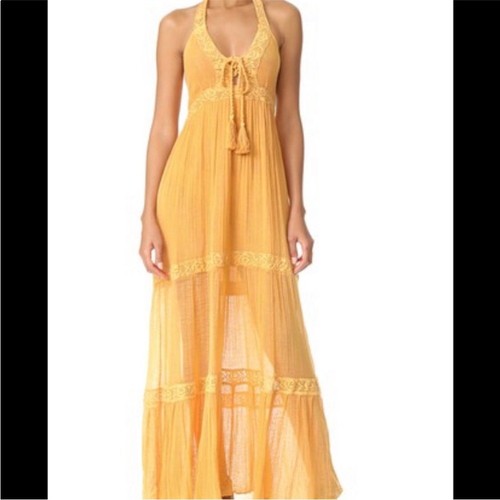 Maxi Vestido Boho Amarillo Botín Pirata Jen de Free People - Imagen 12 de 12