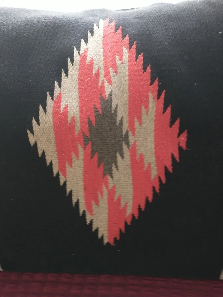 Alfombra Corredor Mexicana Colgante de Pared Envoltura Algodón Suroeste De Colección 60"X28" Leer Pp88 Foto 3 de 4