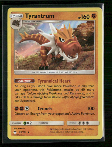 SM - Forbidden Light Tyrantrum #69/131 - Picture 1 of 2