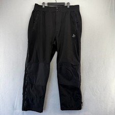 Refridgiwear Insulated Softshell Pants Mens 2XL Black Pockets Zipper Heavyweight