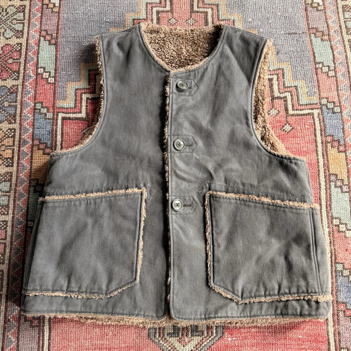 Engineered Garments Vest Coats, Jackets & Vests Cotton Outer Shell