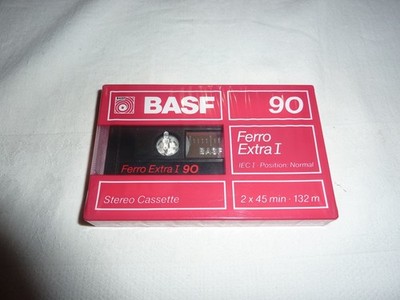 VINTAGE AUDIO TAPE - OVP - SEALED / BASF FERRO EXTRA I 90 von 1988