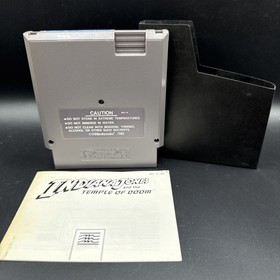 Indiana Jones and the Temple of Doom Nintendo Entertainment System NES W/ Manual