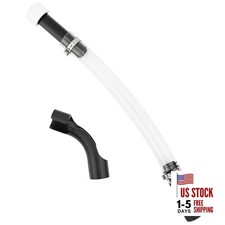 Racing Fuel Jug Hose with Ball Valve Shut off  Bender, 15 Inch Fuel Filler