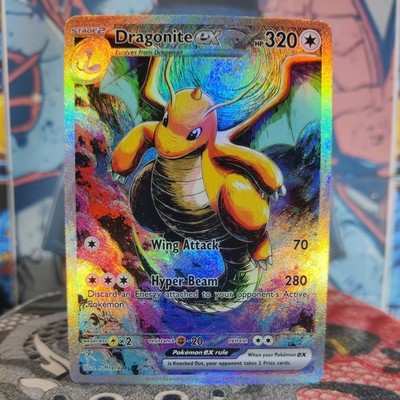 Dark Dragonite ACG CCG Anime Holo Foil Card with texture Pokéemon