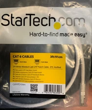 StarTech Cat6 Cables 3ft  ETL Verified 3 pcs per package