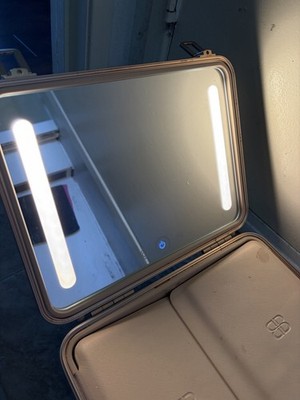 Beautifect Makeup Box ~ Nude (Pink) Luxury Portable Vanity Case with Lights Used