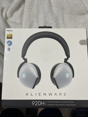 Alienware Gaming Headset Wireless White Bluetooth Tri-Mode AW920H New Sealed