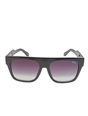 QUAY eckige Sonnenbrille Damen Sonnenbrille schwarz
