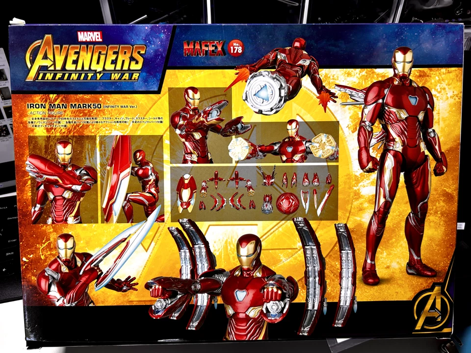 VENDEDOR DE ESTADOS UNIDOS MAFEX Nº 178 IRON MAN MARK50 INFINITY WAR Ver. USADO Foto 2 de 4