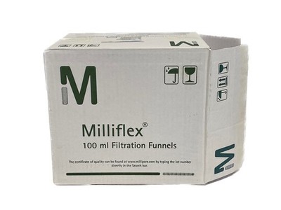(24) MILLIPORE Milliflex Oasis 100mL Filtration Funnels 0.45um HVWP MXHVWP124