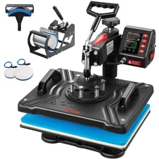 VEVOR Heat Press Machine 12x15in Sublimation Transfer T-shirt Plate Mug Cup