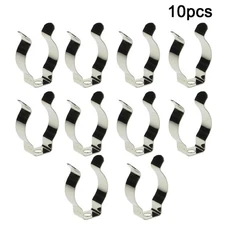 Pack of 10 Stainless Steel Spring Clips for Tool and Equipment Storage