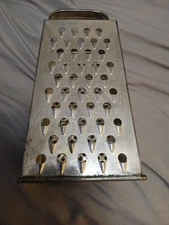 Vintage Bromco Steel Box Style Cheese Grater Shredder Vegetables, Working