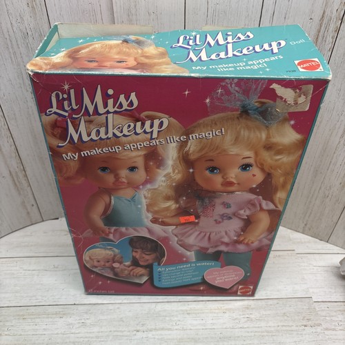 Bambola trucco vintage 1988 Lil Miss Mattel 7938 con scatola - Foto 7 di 8