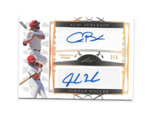 Jordan Walker  Alec Burleson  2022 Leaf Trinity Dual Auto  2/5