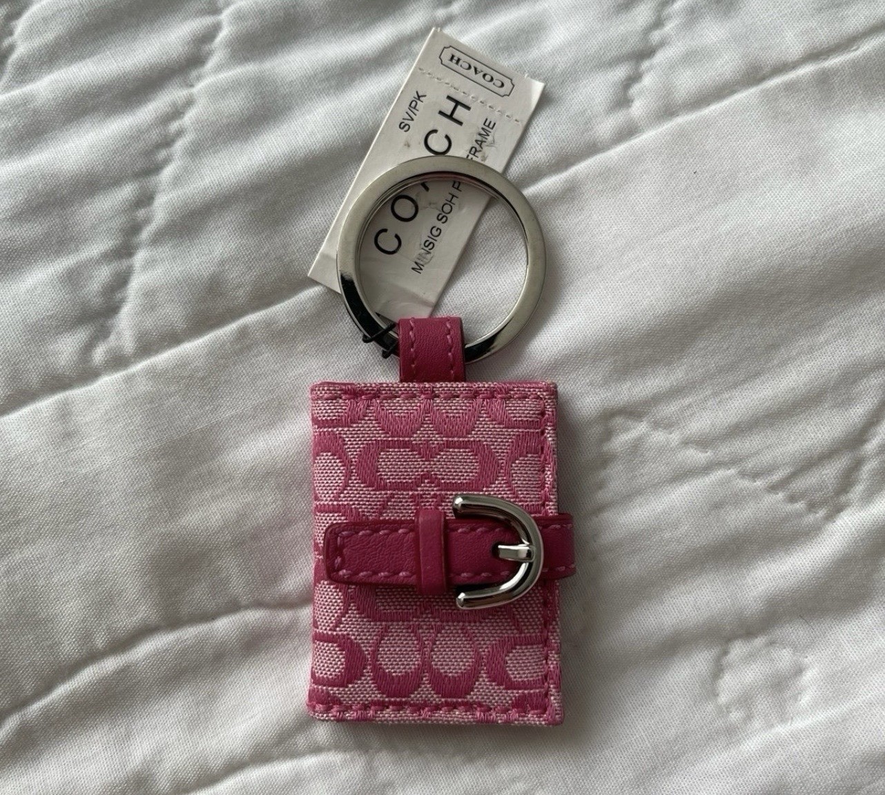 NWT Rare Vintage Coach Hot Pink SoHo Photo Keychain C… - Gem