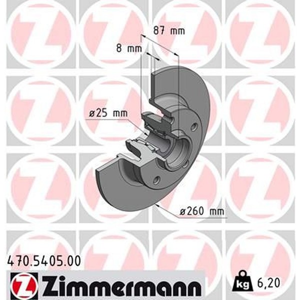 Zimmermann 470.5405.00 Bremsscheibe-image