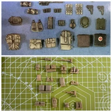 1: 35  Resin Toy Miniature Model Scene Layout Kit Stacks Grey Unpainted