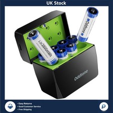 Ultimate 8 Pack Rechargeable AA Lithium Batteries & Fast Charging Station 4.62 per battery