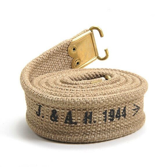 British Enfield Rifle Sling Marked "J. & A.H. 1944"