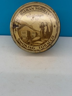 Vintage Balkan Sobranie Virginian No.10 Tobacco Tin London England Advertising T
