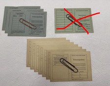 Registrierschein Zulassungsschein original DDR Blanko   kein Nachdruck