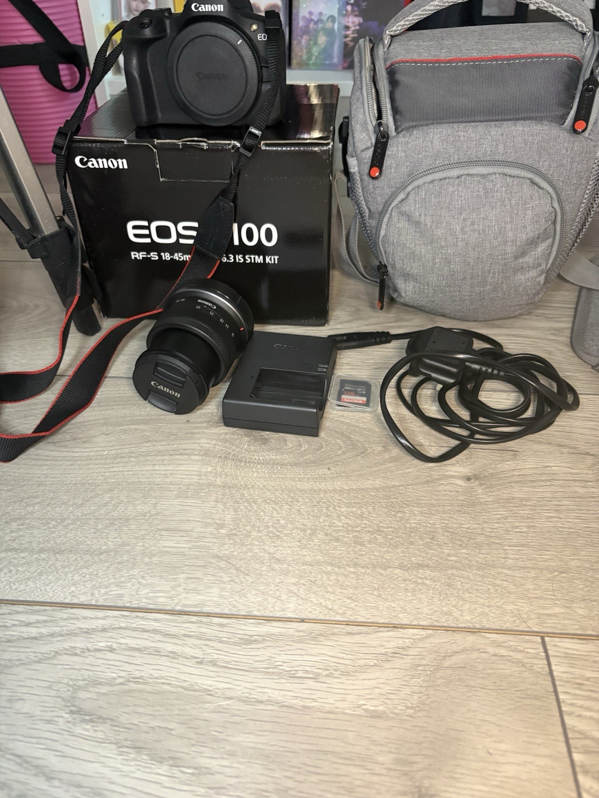 Canon EOS R100 24.1 MP Mirrorless Camera + RF-S 18-45mm IS STM Lens