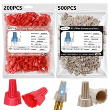 700 PCS Winged Wire Nuts P12 and P13 Insulated Insert Electrical Wire Nuts wi...
