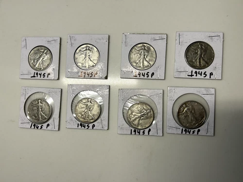 1945 Walking Liberty Half Dollars - F-XF!!!