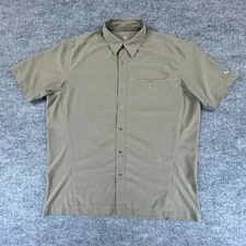 Kuhl Shirt Mens Large Green Tufflex Renegade Field Performance Work Wear Hiking