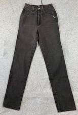Rocky Mountain Jeans Womens 10 Black Rockies Bareback Western Denim 90s Vintage