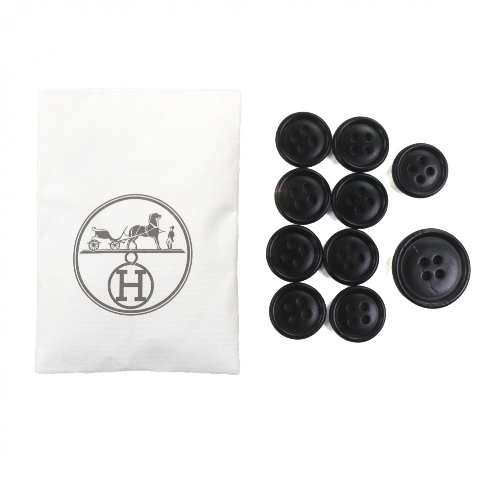 Pristine HERMES tailored jacket black polyester m… - image 10