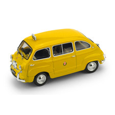 FIAT 600 D MULTIPLA TAXI DI MILANO 1970 1:43 Brumm Taxi -I- Modellino Nuovo