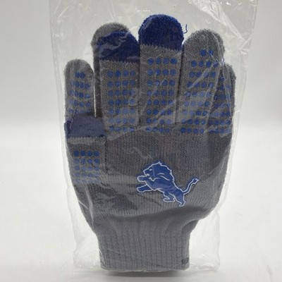 Detroit Lions Game On Cancer Glove/Mitten Grey & Blue 