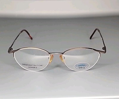 Eye Q SABRINA Matte Brown Half Rim Eyeglass Frame 51/18/135