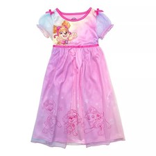 Paw Patrol Toddler Girl's Skye Satinet and Tulle Character Nightgown, Size 5T