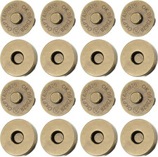20 Set Magnetic Snaps, Purse Magnetic Bag Fastener Clasp Magnetic Button Replace