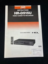 1989 JVC HR-D515U VIDEO CASSETTE RECORDER ORIGINAL 27 PAGES OWNER'S MANUAL