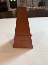 Vintage Seth Thomas De Maelzel Wind Up Mechanical Metronome Wood Tested Works