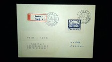 ʘ ČSR 1948 R-Brief Prag Ausstellung 30 Jahre Hradčany (Briefmarken 5.40)