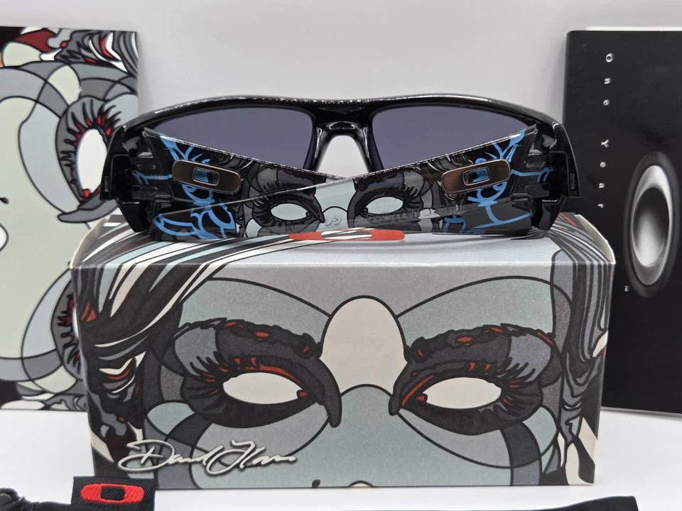 Oakley Gascan David Flores Blue w/Pad Print / Grey Rare Collector New Artist - Photo 1/4